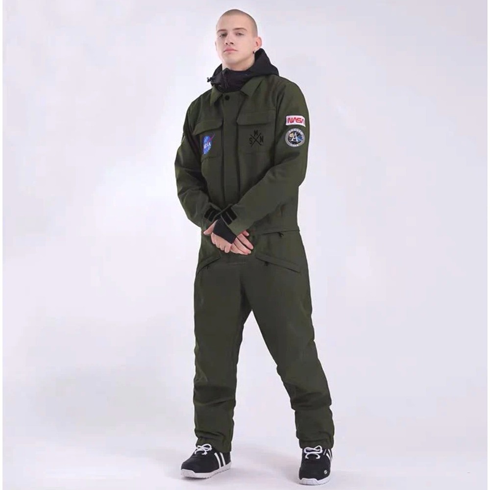 Men's SMN‎ Slope Star Nasa Icon Ski Suits Winter Jumpsuit NWOT